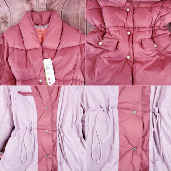 NWT J Crew Signature Puffer Womens Size XS Primaloft Collection Pink Jacket Warm - Picture 6 of 14